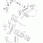 DR-Z125,L Механизм  переключения передач