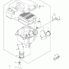 DL650A V-Strom Воздухозаборник