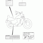 LS650 Boulevard S40 Warning label (e33)