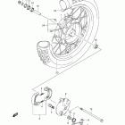 DR-Z125,L Front wheel (dr-z125 e28)