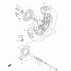 RM85,L Rear wheel (rm85l)