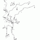 DL650,A V-Strom Front brake hose (dl650a l1 e33)