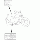 LS650 Boulevard S40 Warning label (ls650l1 e28)