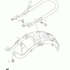 TU250X Рама задняя часть