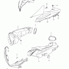 GSX-R750L1 Air intake pipe