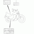 LS650 Boulevard S40 Warning label (ls650l1 e33)