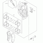 GSX-R750L1 Передний суппорт тормозной