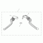 Tiger 1050 SE Lever kit, adj, std, long