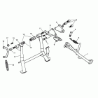 Sprint ST Sidestand & centrestand