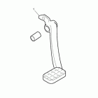 Bonneville Brake pedal kit, chrome