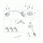 Tiger 1050 SE Ignition switch & lock set - non abs > 468639 & abs > 44...