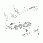Tiger 1050 SE Gear selector drum - eng no 340170 >