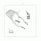Bonneville Luggage rack, chrome