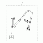 Tiger 1050 SE Paddock stand, rear