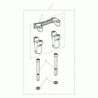 Tiger 1050 SE Riser kit, handlebar, silver