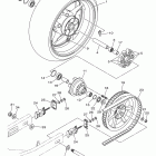 STRYKER XVS13CBCB/XVS13CBB Заднее колесо