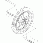 YZF-R1 YZFR1BW/YZFR1BCW Переднее колесо