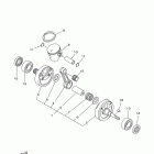 YZ125 YZ125Z Коленчатый вал и Поршень