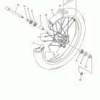 YZ250FB YZ250FBW/YZ250FBL Переднее колесо