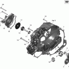 Spyder RS SM5 01- clutch cover and water pump
