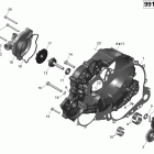 Spyder RS Roadster SE5 01- clutch cover and water pump