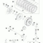 250 XCFW ENGINE Сцепление