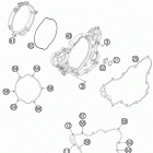 250 XCFW ENGINE Кожух сцепления
