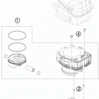 500 XCW ENGINE Цилиндр