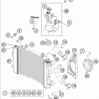 690 DUKE BLACK ENGINE Система охлаждения