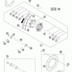 250 XCW CHASSIS Заднее колесо