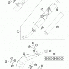 200 XCW CHASSIS Глушитель