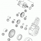 350 SXF ENGINE Электрический стартер