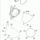190 RC8R ENGINE Кожух сцепления