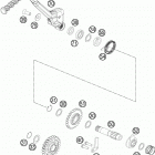 350 EXCF ENGINE Кик стартер