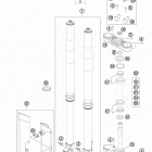 500 EXC CHASSIS Передняя вилка