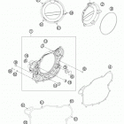 500 XCW ENGINE Кожух сцепления