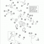 990 ADV BAJA ENGINE Механизм переключения