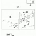 190 RC8R CHASSIS Главный цилиндр тормозной