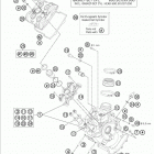 990 ADV BAJA ENGINE Головка цилиндра передняя