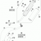 85 SX CHASSIS Глушитель