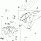 125 SX CHASSIS Бак,сидение