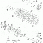 450 XCW ENGINE Сцепление