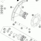 85 SX CHASSIS Переднее колесо