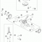 190 RC8R ENGINE Коленвал и поршень