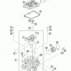 250 SXF ENGINE Головка цилиндра