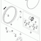 690 ENDURO CHASSIS Переднее колесо