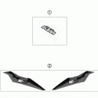 200 XCW CHASSIS Наклейки