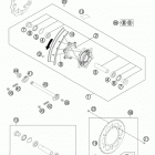 250 XC CHASSIS Заднее колесо