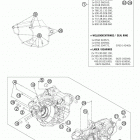 250 XCF ENGINE Картер двигателя