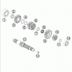 990 ADV BAJA ENGINE Трансмиссия-ведомый вал